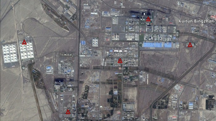 Figure 17: Dushanzi suffers from attacks on its power station, pipeline pumphouse, and two refining towers. The Strategic Petroleum Reserve tank farm to the west loses its pumping station.
