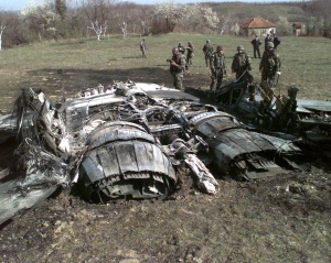 Serbian MiG-29/FULCRUM Downed by NATO Fighters During Operation ALLIED FORCE(DoD Photo, SPC Tracy Trotter)